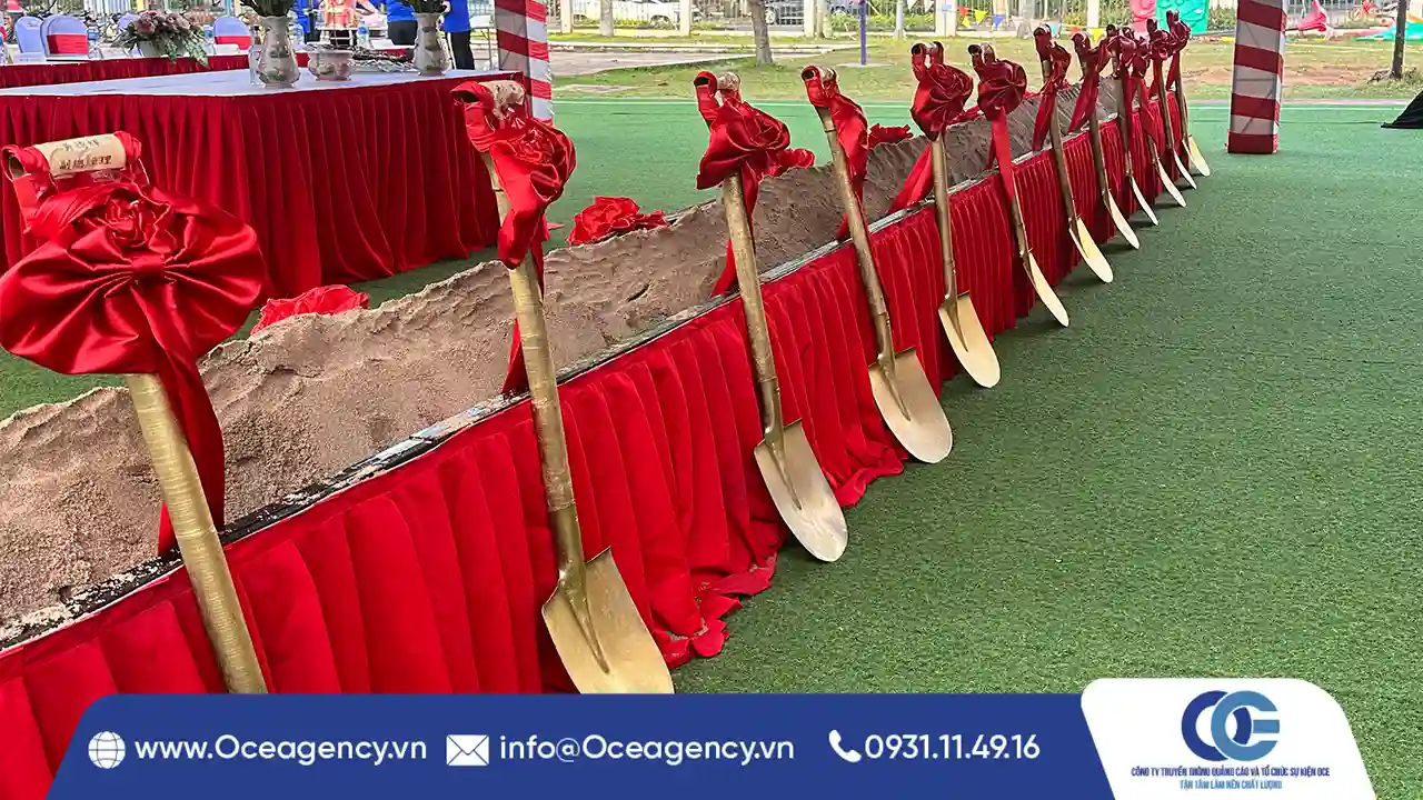 Bộ dụng cụ khởi công – động thổ gồm những gì?