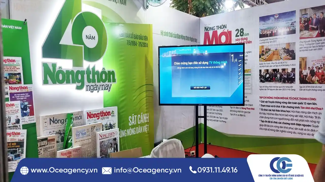 DỊCH VỤ CHO THUÊ TIVI SỰ KIỆN CHUYÊN NGHIỆP - OCE