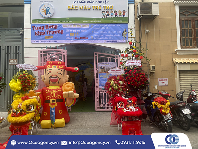 CHO THUÊ MÚA LÂN KHAI TRƯƠNG SẮC MÀU TRẺ THƠ