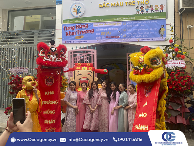 CHO THUÊ MÚA LÂN KHAI TRƯƠNG SẮC MÀU TRẺ THƠ
