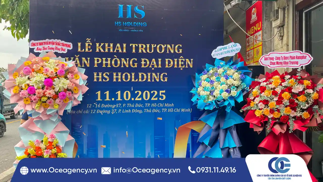 TỔ CHỨC KHAI TRƯƠNG HS HOLDING-THỦ ĐỨC