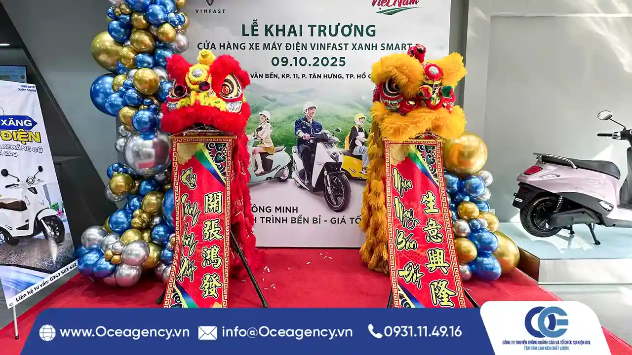 TỔ CHỨC KHAI TRƯƠNG VINFAST XANH SMART 2