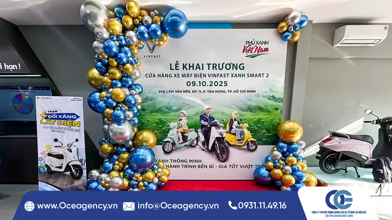 TỔ CHỨC KHAI TRƯƠNG VINFAST XANH SMART 2