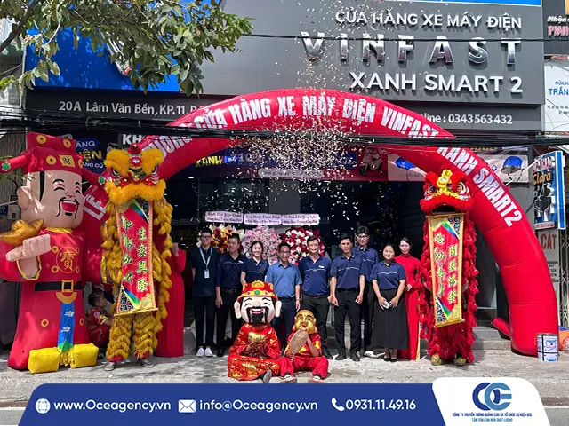TỔ CHỨC KHAI TRƯƠNG VINFAST XANH SMART 2