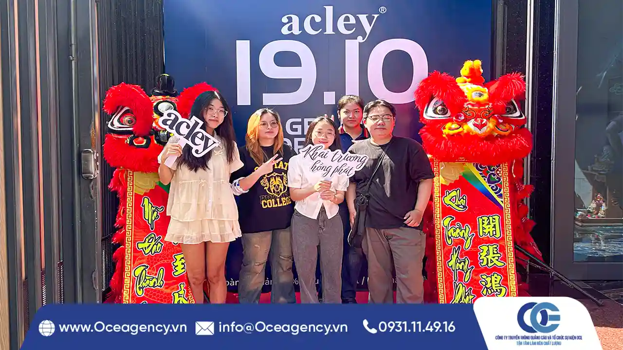 TỔ CHỨC SỰ KIỆN KHAI TRƯƠNG ACLEY TẠI QUẬN 6
