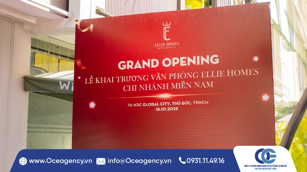 TỔ CHỨC KHAI TRƯƠNG TRỌN GÓI CÙNG ELLIE HOMES