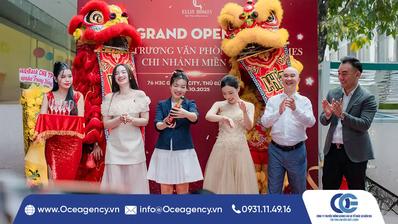 TỔ CHỨC KHAI TRƯƠNG TRỌN GÓI CÙNG ELLIE HOMES