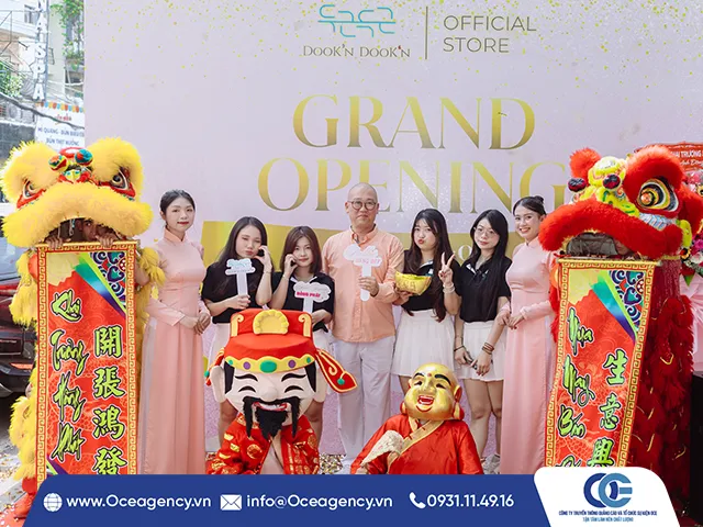 TỔ CHỨC SỰ KIỆN KHAI TRƯƠNG DOOK'N DOOK'N TẠI HCM
