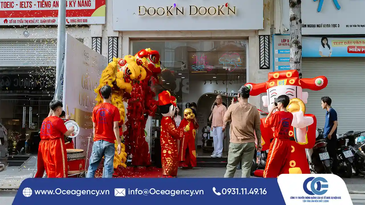 TỔ CHỨC SỰ KIỆN KHAI TRƯƠNG DOOK'N DOOK'N TẠI HCM