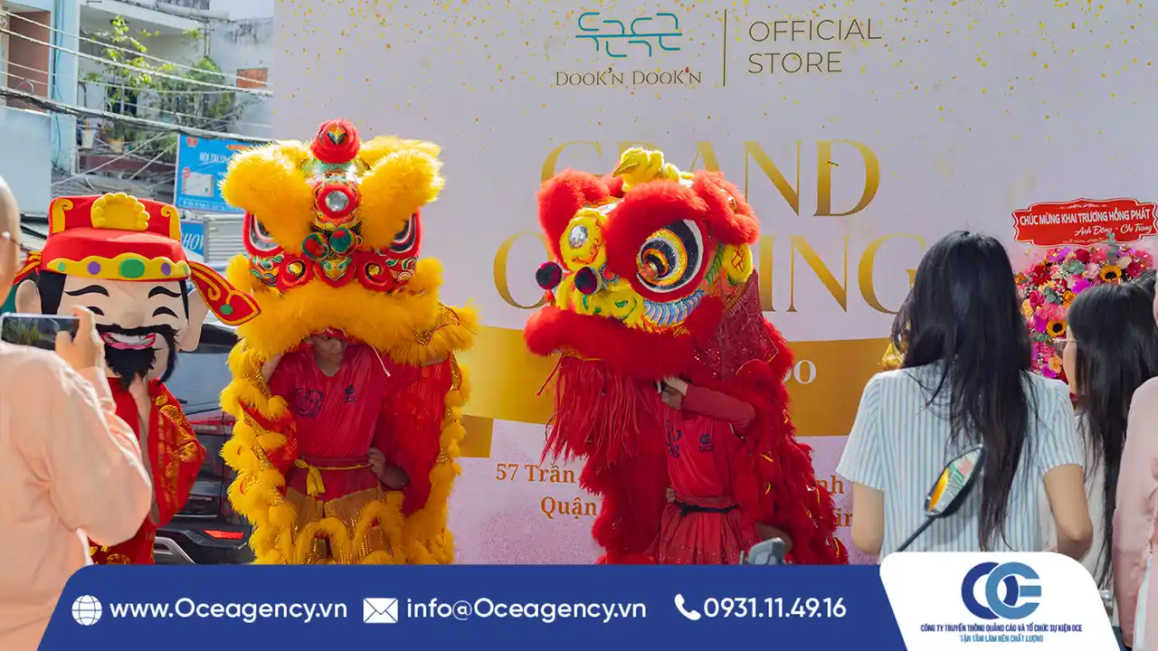 TỔ CHỨC SỰ KIỆN KHAI TRƯƠNG DOOK'N DOOK'N TẠI HCM