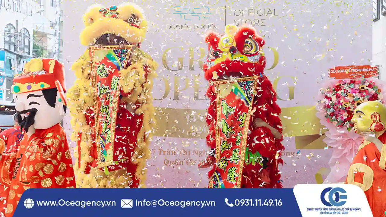 TỔ CHỨC SỰ KIỆN KHAI TRƯƠNG DOOK'N DOOK'N TẠI HCM