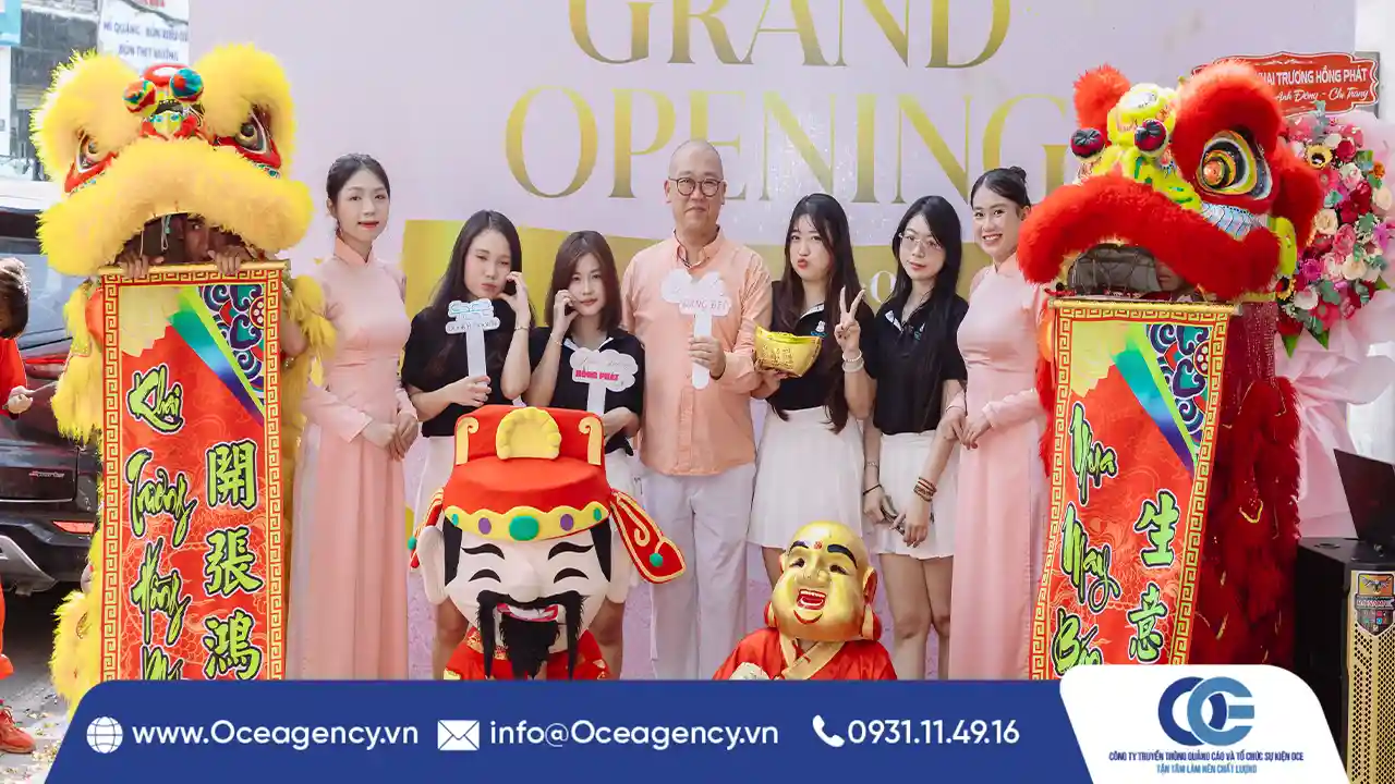 TỔ CHỨC SỰ KIỆN KHAI TRƯƠNG DOOK'N DOOK'N TẠI HCM