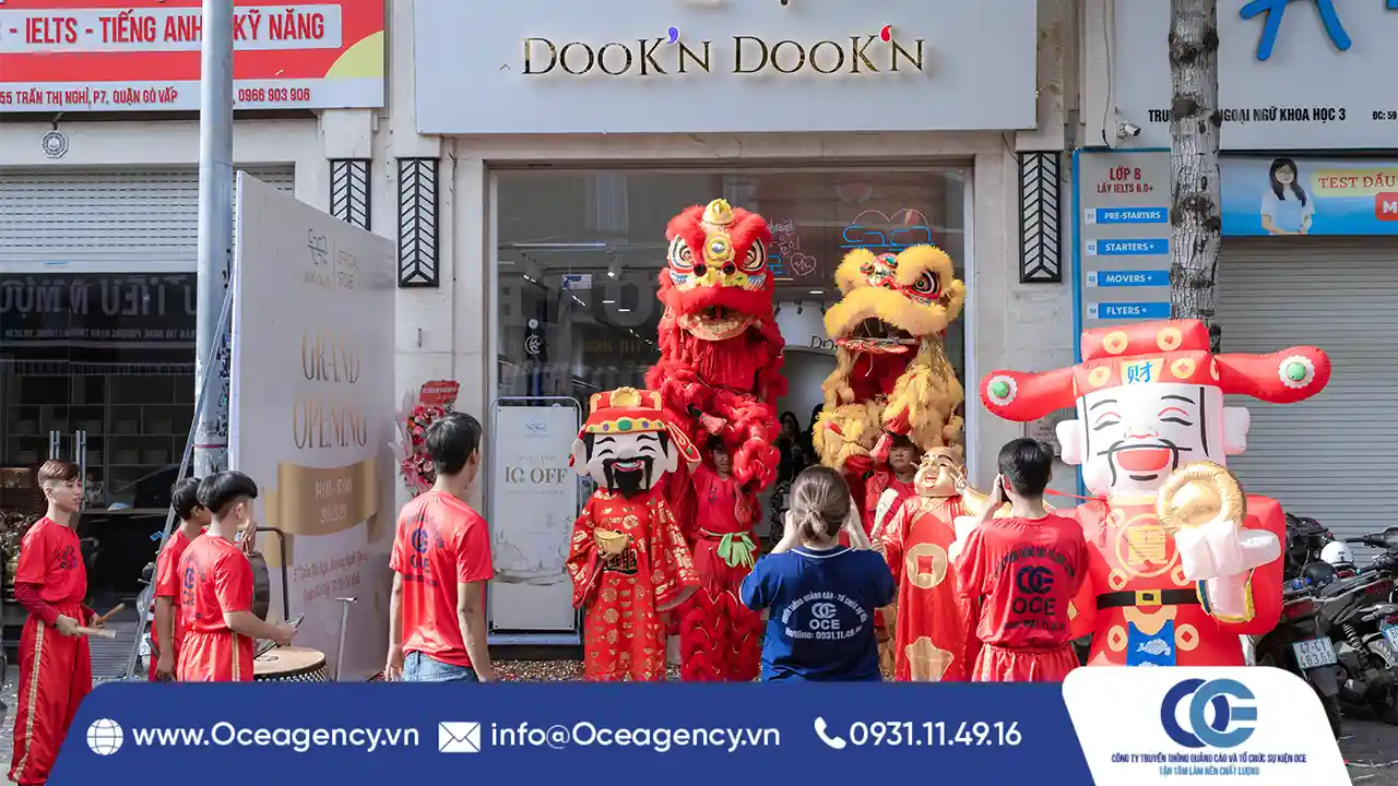 TỔ CHỨC SỰ KIỆN KHAI TRƯƠNG DOOK'N DOOK'N TẠI HCM