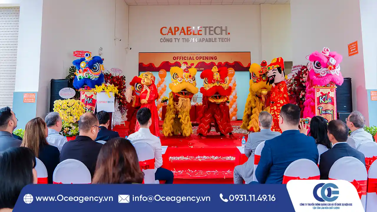 TỔ CHỨC SỰ KIỆN KHAI TRƯƠNG CAPABLETECH HCM