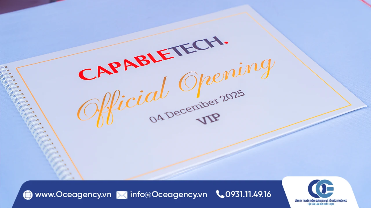 TỔ CHỨC SỰ KIỆN KHAI TRƯƠNG CAPABLETECH HCM