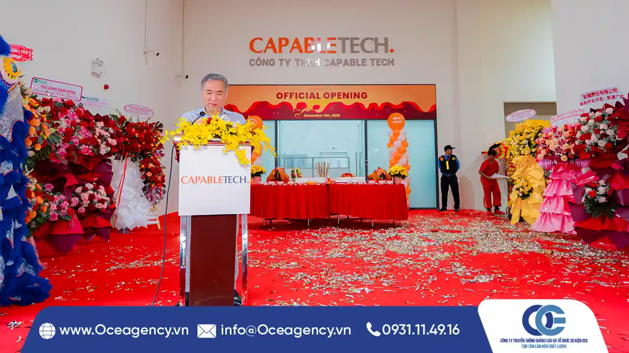 TỔ CHỨC SỰ KIỆN KHAI TRƯƠNG CAPABLETECH HCM
