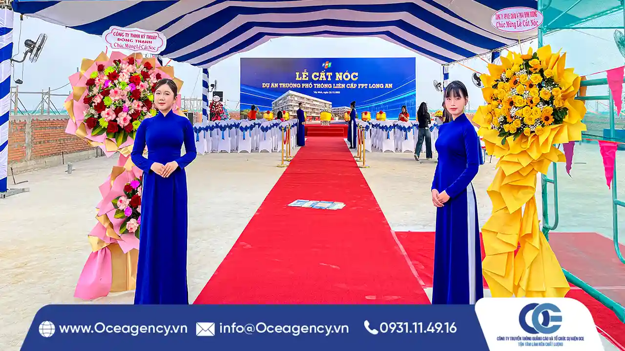 CUNG CẤP PG LỄ CẤT NÓC FPT SCHOOL LONG AN