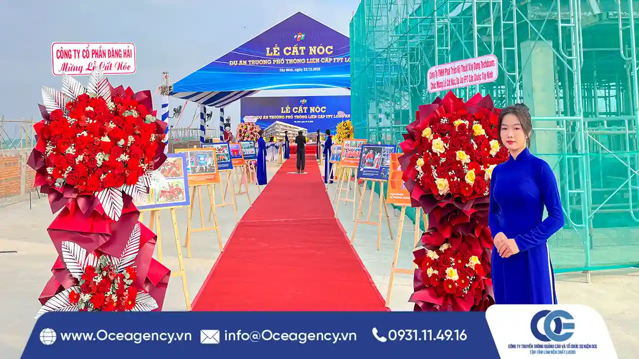 CUNG CẤP PG LỄ CẤT NÓC FPT SCHOOL LONG AN