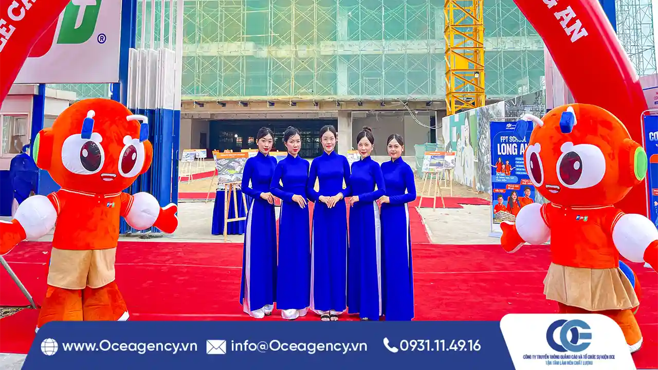 CUNG CẤP PG LỄ CẤT NÓC FPT SCHOOL LONG AN