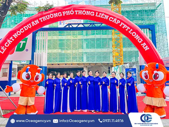 CUNG CẤP PG LỄ CẤT NÓC FPT SCHOOL LONG AN