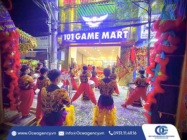 CHO THUÊ MÚA LÂN KHAI TRƯƠNG 101 GAME MART