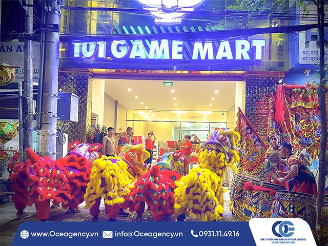 CHO THUÊ MÚA LÂN KHAI TRƯƠNG 101 GAME MART