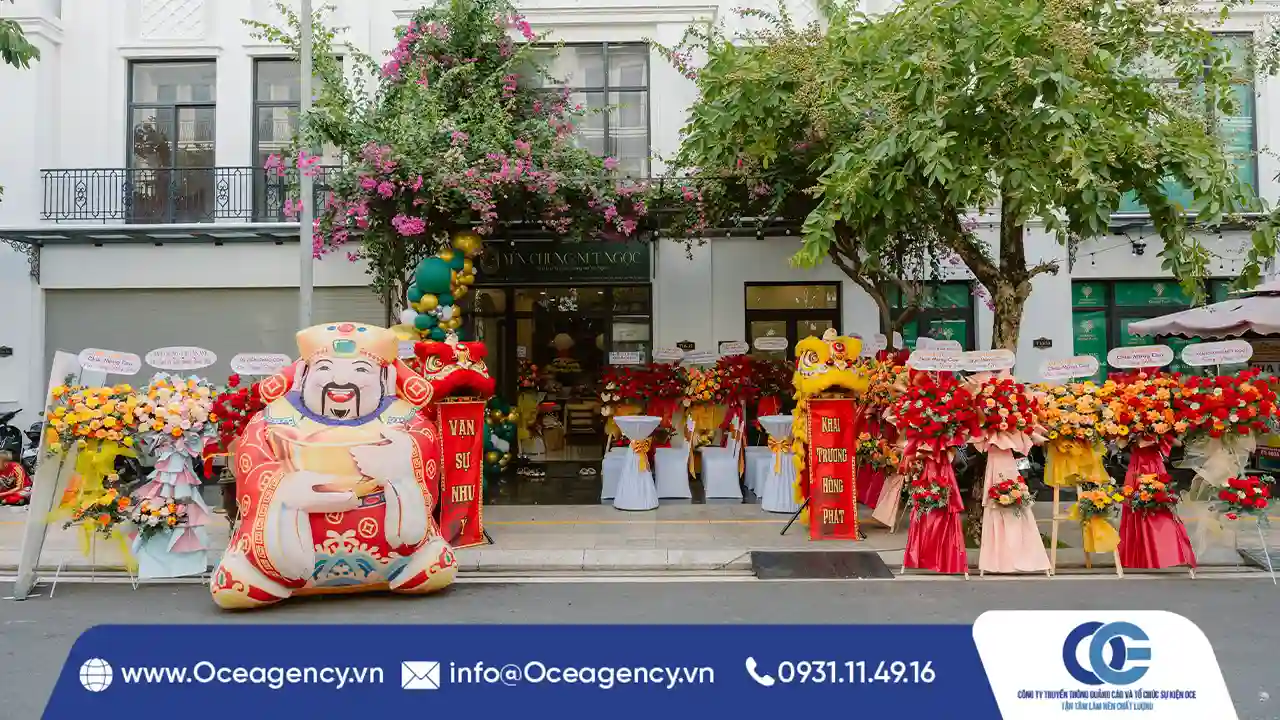 TỔ CHỨC SỰ KIỆN KHAI TRƯƠNG YẾN CHƯNG NÉT NGỌC