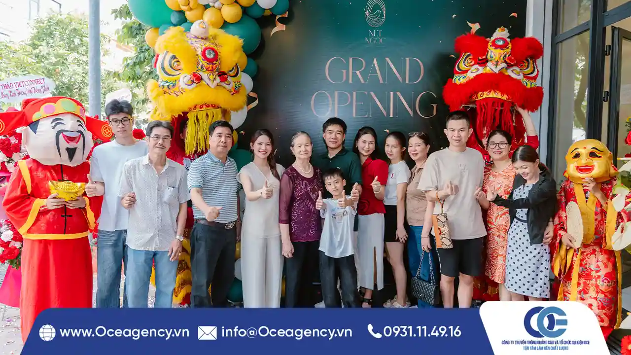 TỔ CHỨC SỰ KIỆN KHAI TRƯƠNG YẾN CHƯNG NÉT NGỌC
