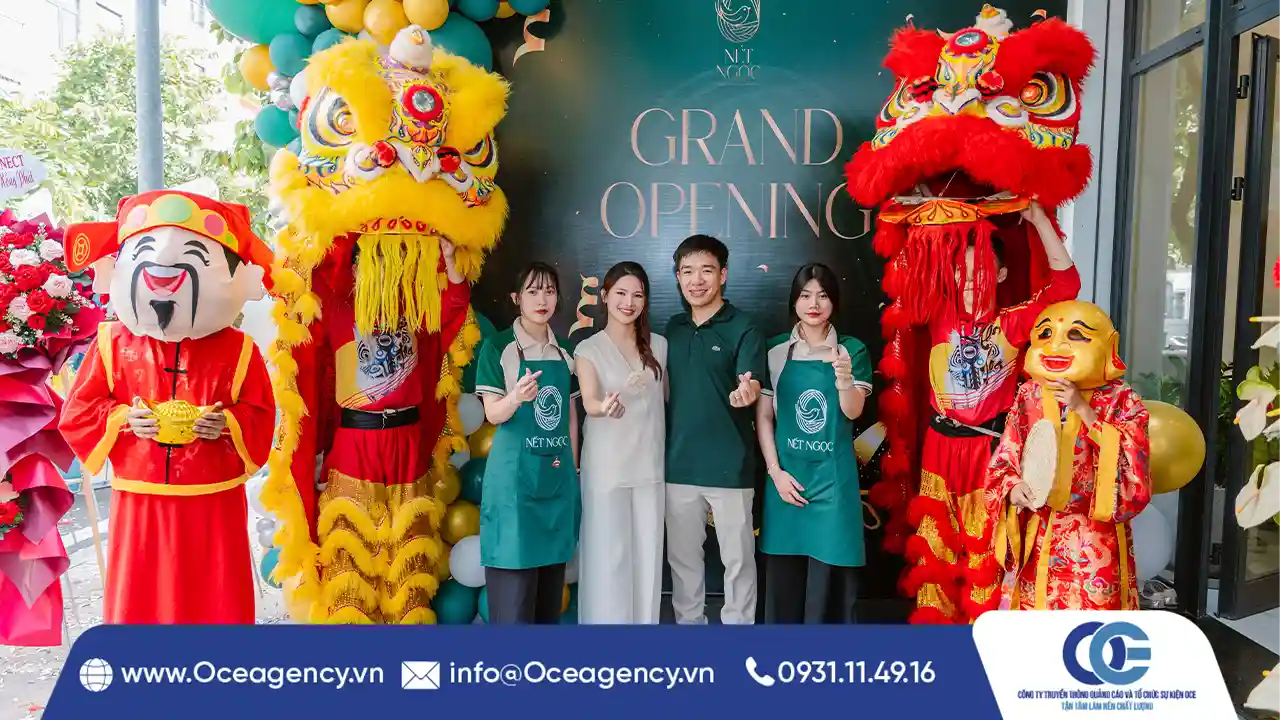 TỔ CHỨC SỰ KIỆN KHAI TRƯƠNG YẾN CHƯNG NÉT NGỌC