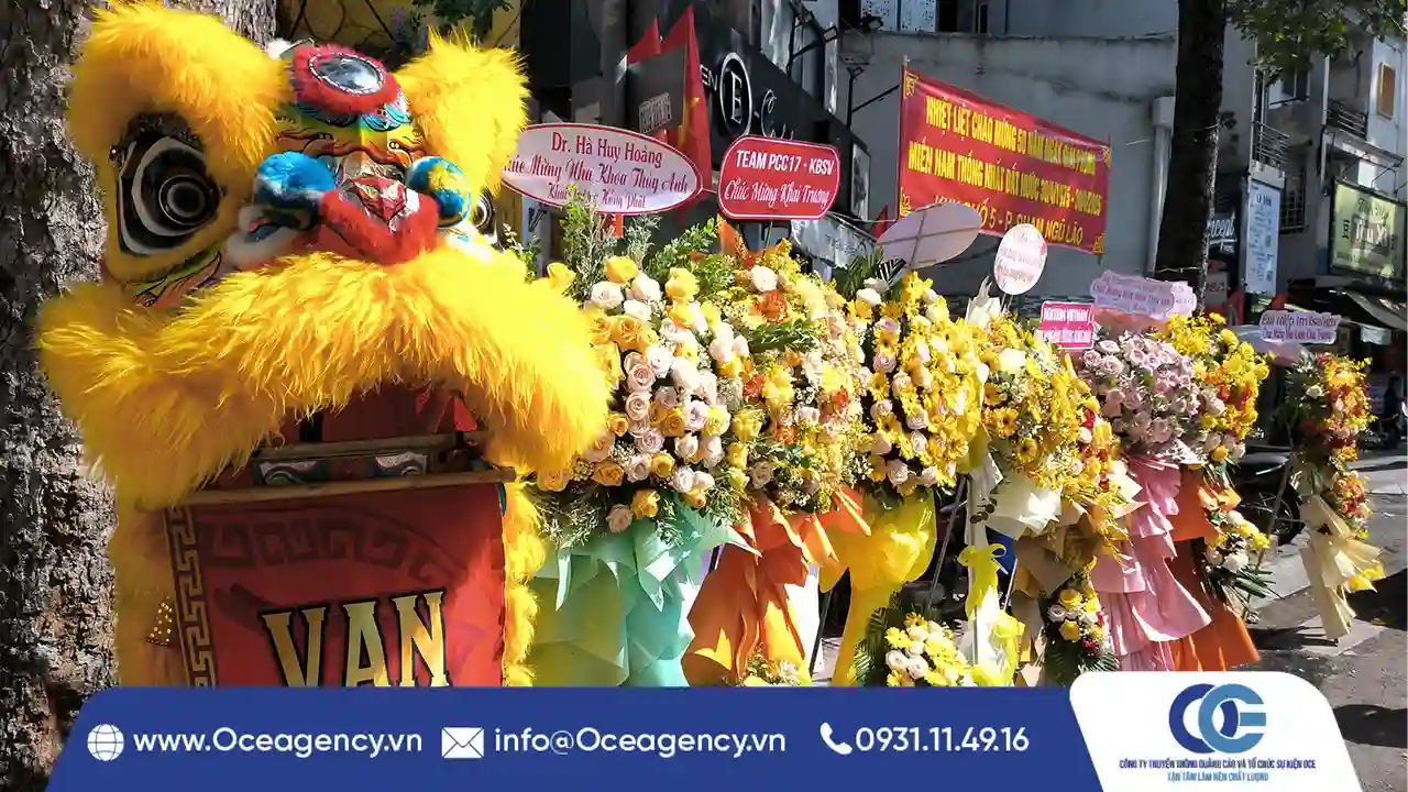DỊCH VỤ CHO THUÊ MÚA LÂN KHAI TRƯƠNG NHA KHOA THÙY ANH