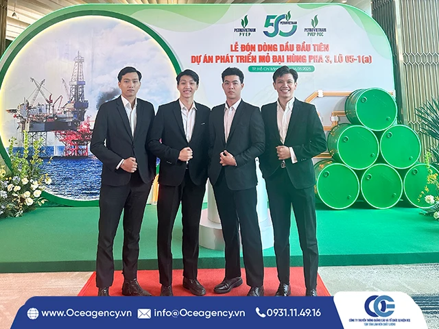 CHO THUÊ PG - PB LỄ ĐÓN DÒNG DẦU ĐẦU TIÊN MỎ ĐẠI HÙNG