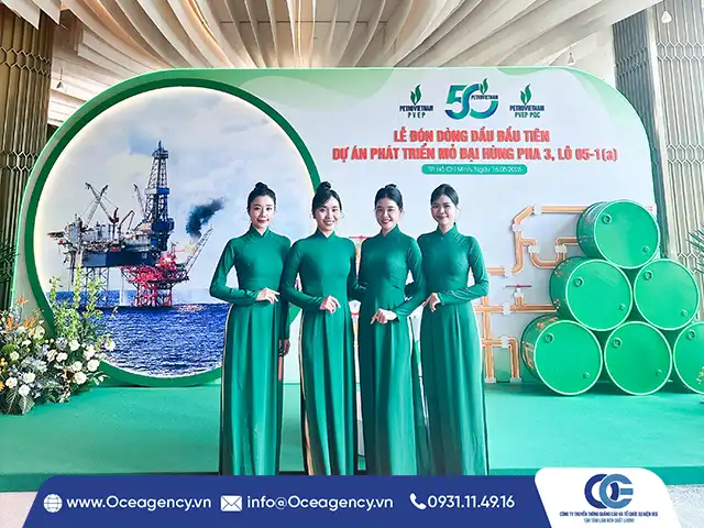 CHO THUÊ PG - PB LỄ ĐÓN DÒNG DẦU ĐẦU TIÊN MỎ ĐẠI HÙNG