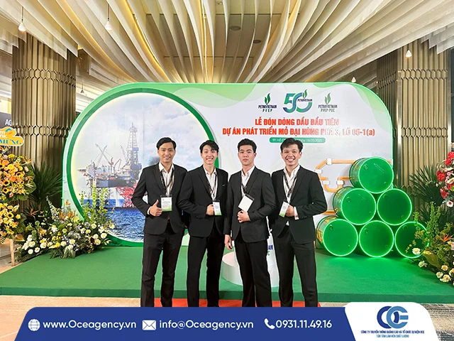 CHO THUÊ PG - PB LỄ ĐÓN DÒNG DẦU ĐẦU TIÊN MỎ ĐẠI HÙNG