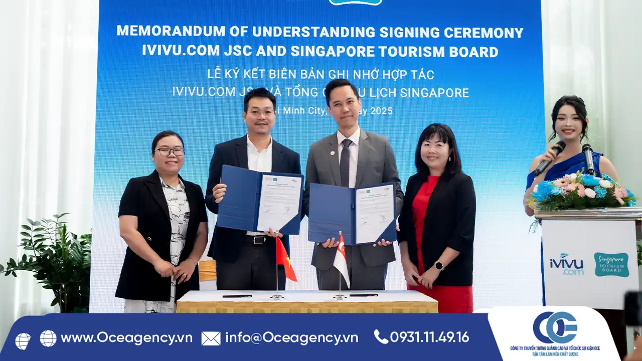 TỔ CHỨC SỰ KIỆN LỄ KÝ KẾT CÔNG TY iVIVU TẠI HCM