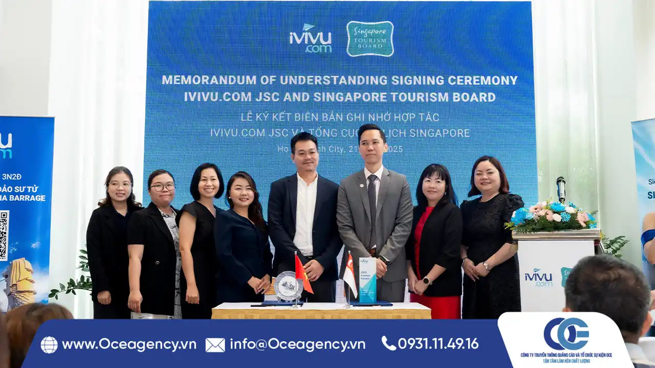 TỔ CHỨC SỰ KIỆN LỄ KÝ KẾT CÔNG TY iVIVU TẠI HCM