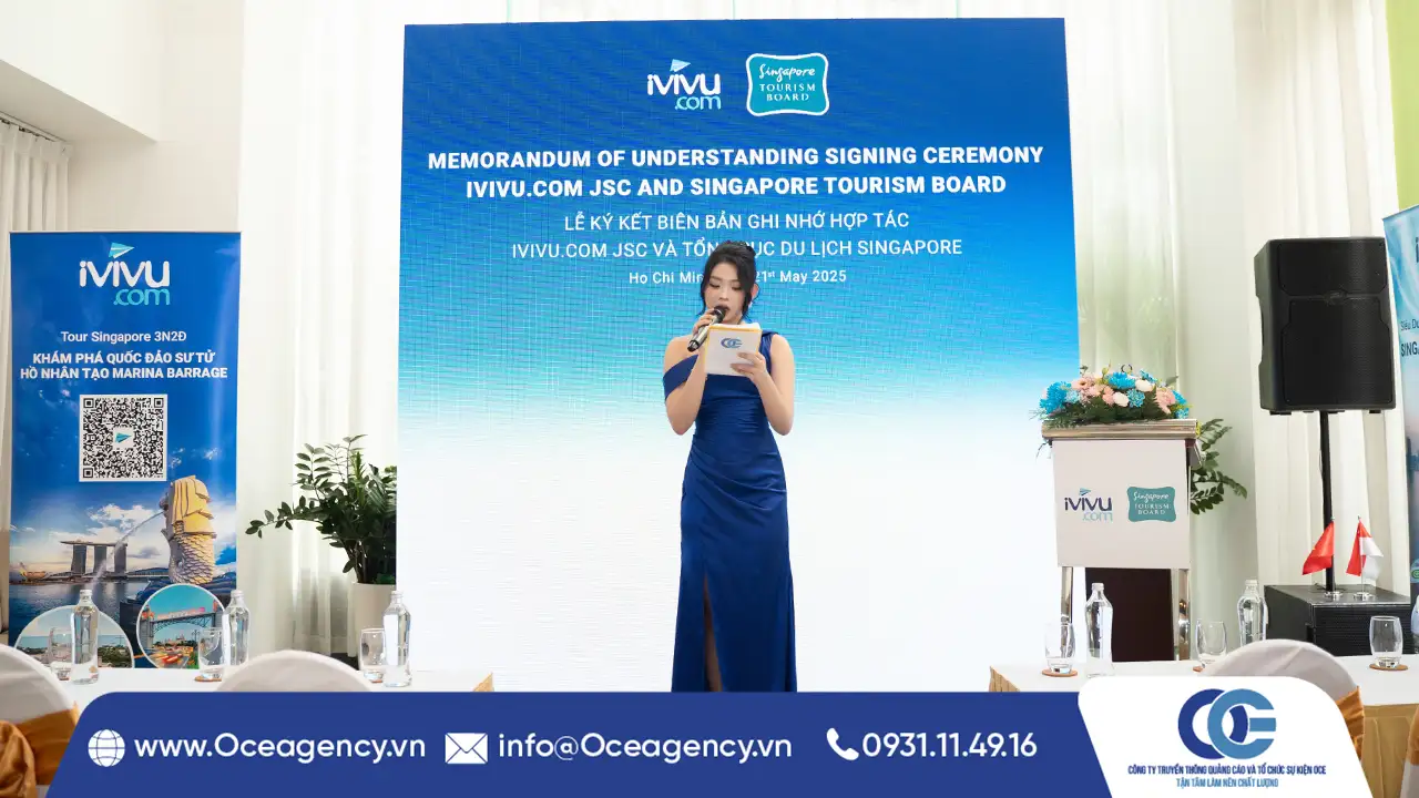 TỔ CHỨC SỰ KIỆN LỄ KÝ KẾT CÔNG TY iVIVU TẠI HCM