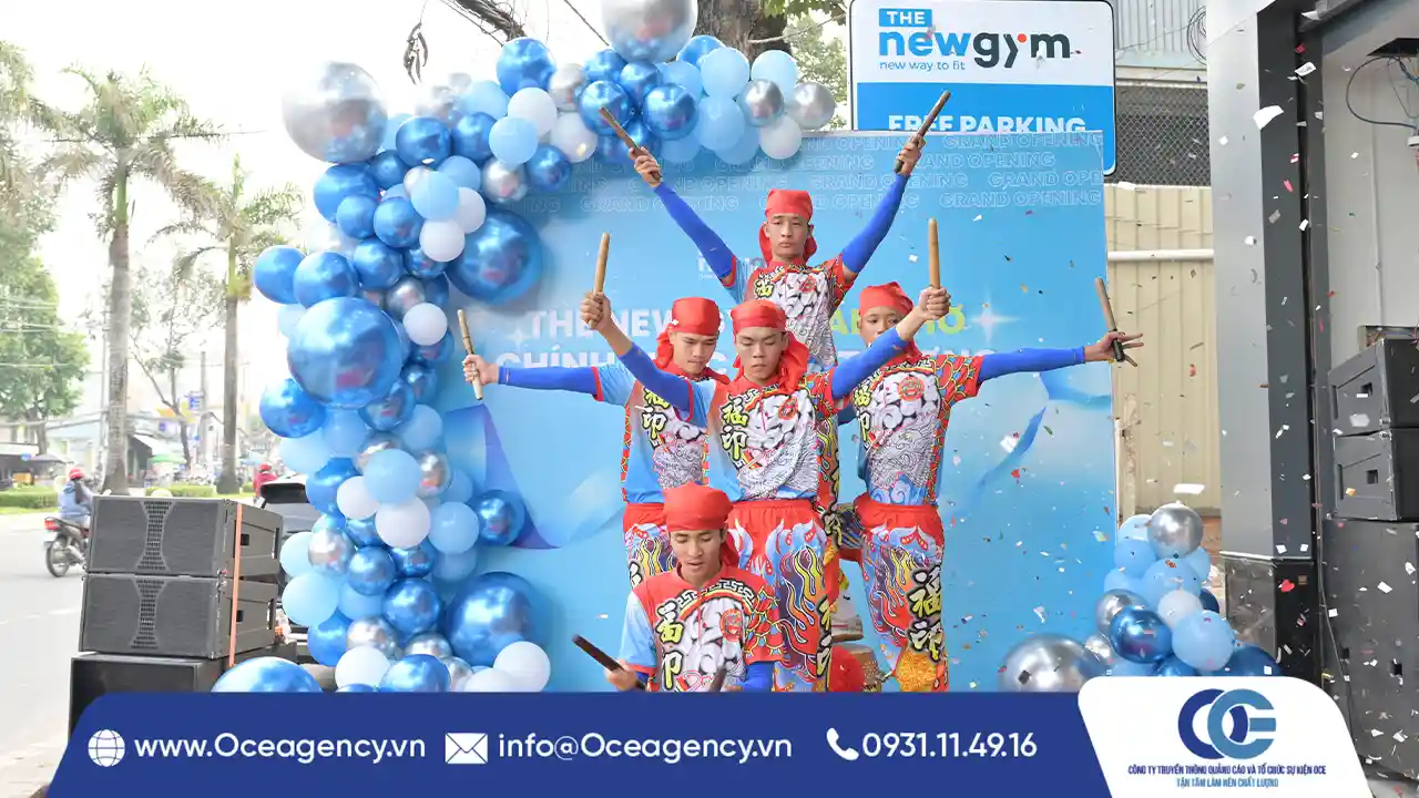 TỔ CHỨC SỰ KIỆN KHAI TRƯƠNG THE NEW GYM