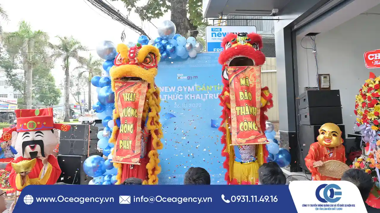 TỔ CHỨC SỰ KIỆN KHAI TRƯƠNG THE NEW GYM