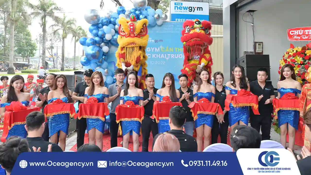 TỔ CHỨC SỰ KIỆN KHAI TRƯƠNG THE NEW GYM
