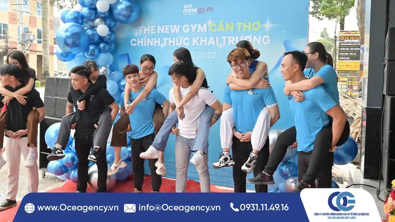 TỔ CHỨC SỰ KIỆN KHAI TRƯƠNG THE NEW GYM