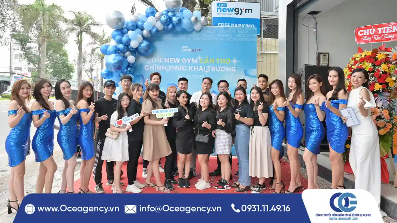 TỔ CHỨC SỰ KIỆN KHAI TRƯƠNG THE NEW GYM