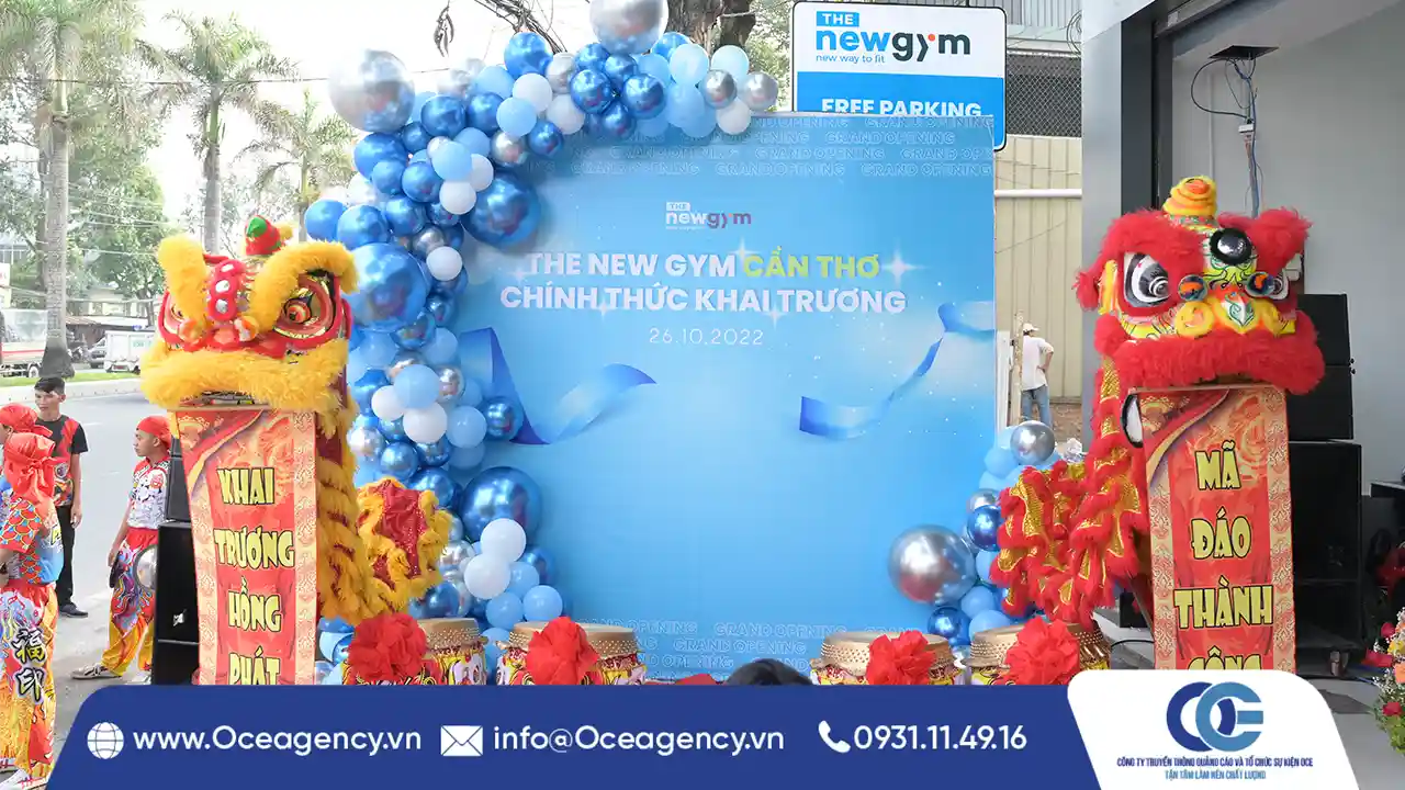 TỔ CHỨC SỰ KIỆN KHAI TRƯƠNG THE NEW GYM