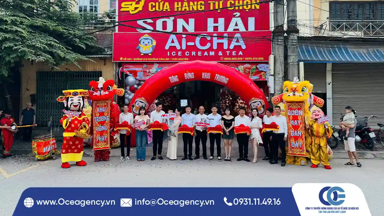 CHO THUÊ MÚA LÂN KHAI TRƯƠNG AI-CHA THÁI NGUYÊN