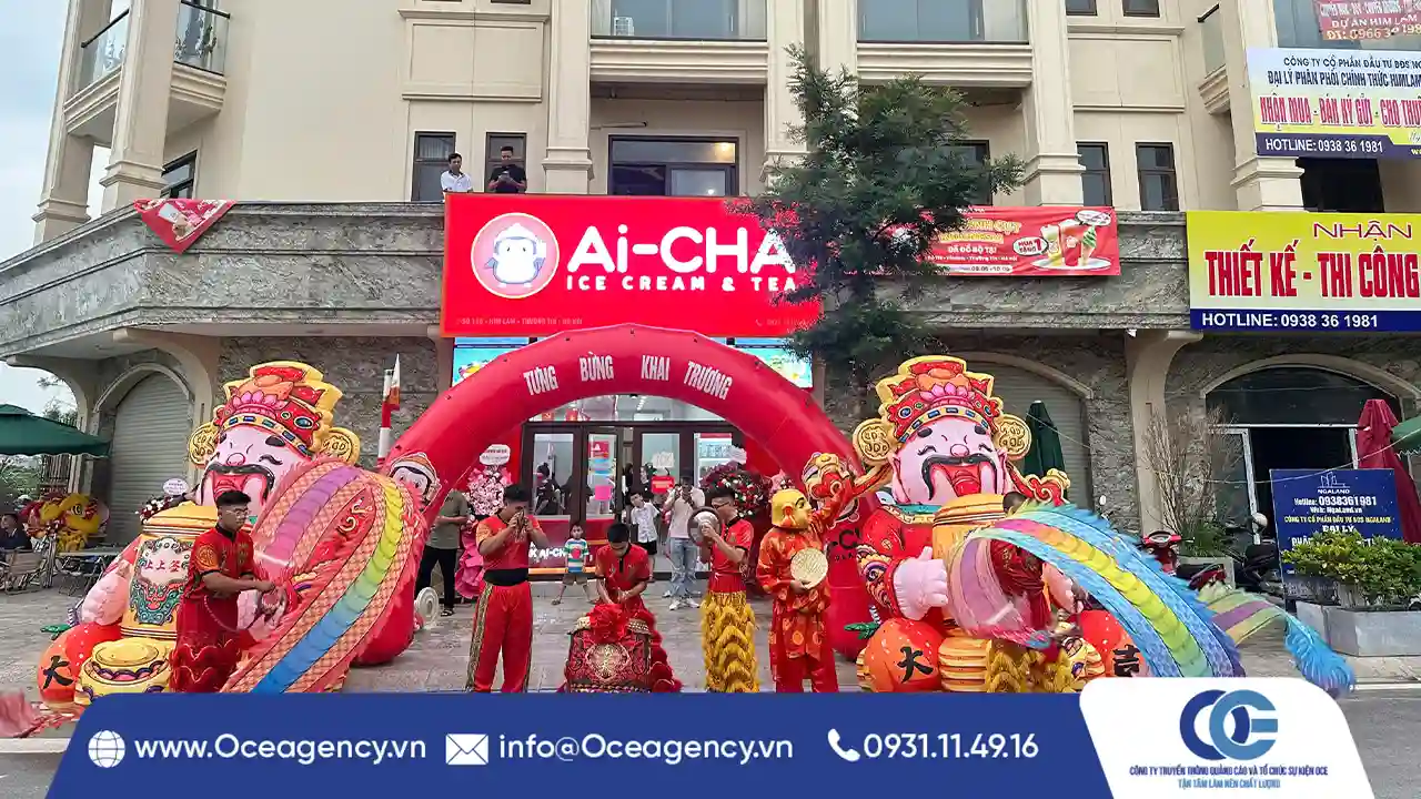CHO THUÊ MÚA LÂN KHAI TRƯƠNG AI-CHA HÀ NỘI