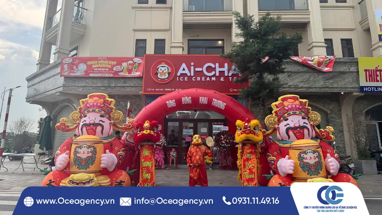 CHO THUÊ MÚA LÂN KHAI TRƯƠNG AI-CHA HÀ NỘI
