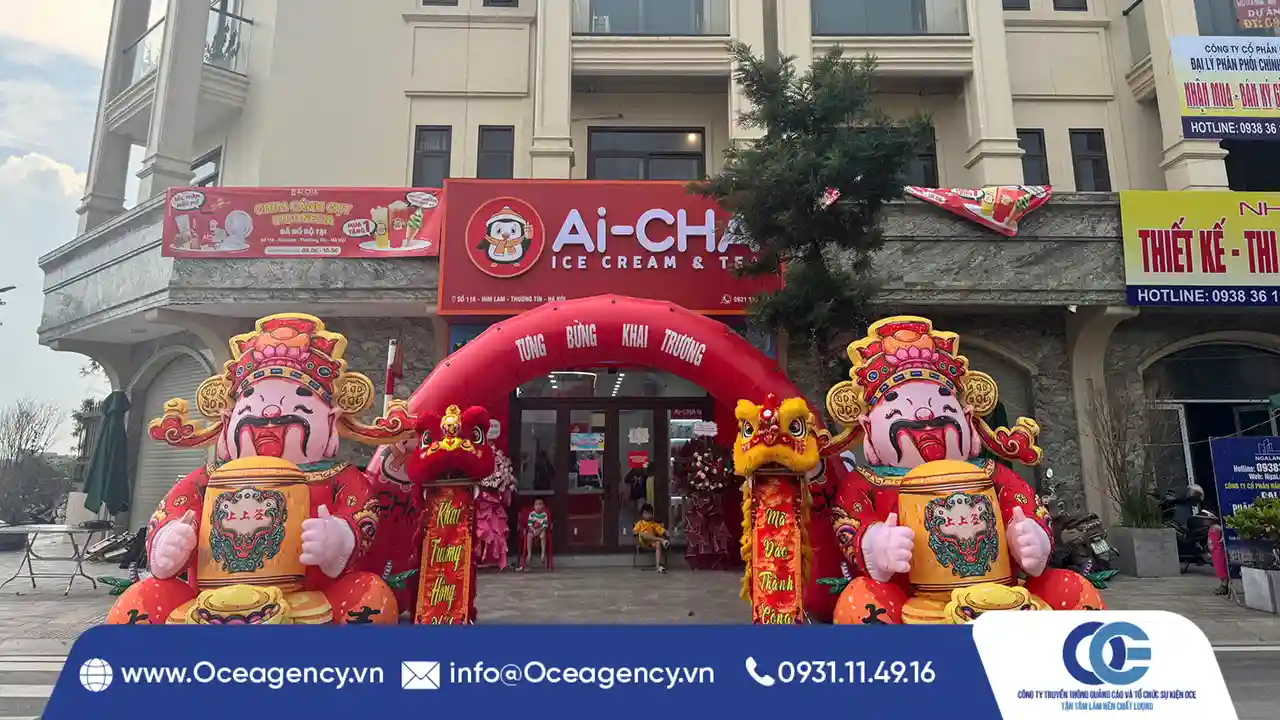 CHO THUÊ MÚA LÂN KHAI TRƯƠNG AI-CHA HÀ NỘI