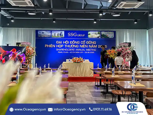 DỊCH VỤ CHO THUÊ THIẾT BỊ SỰ KIỆN ĐẠI HỘI CỔ ĐÔNG SSG GROUP