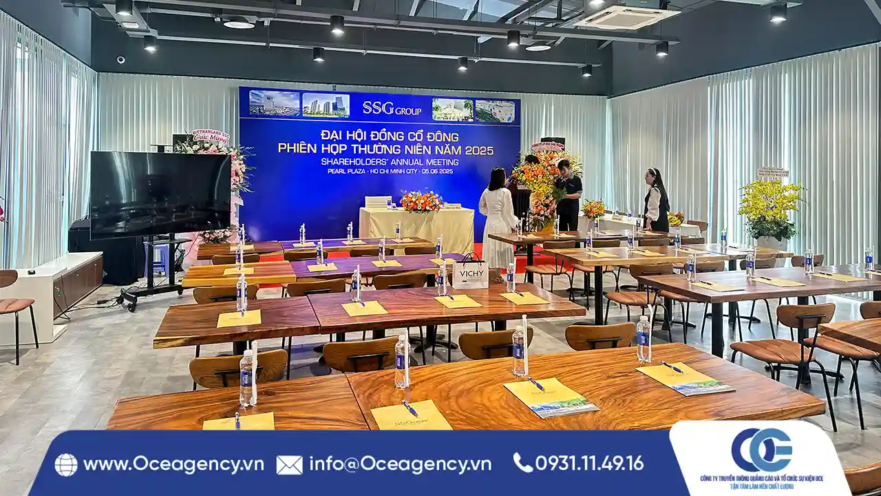DỊCH VỤ CHO THUÊ THIẾT BỊ SỰ KIỆN ĐẠI HỘI CỔ ĐÔNG SSG GROUP