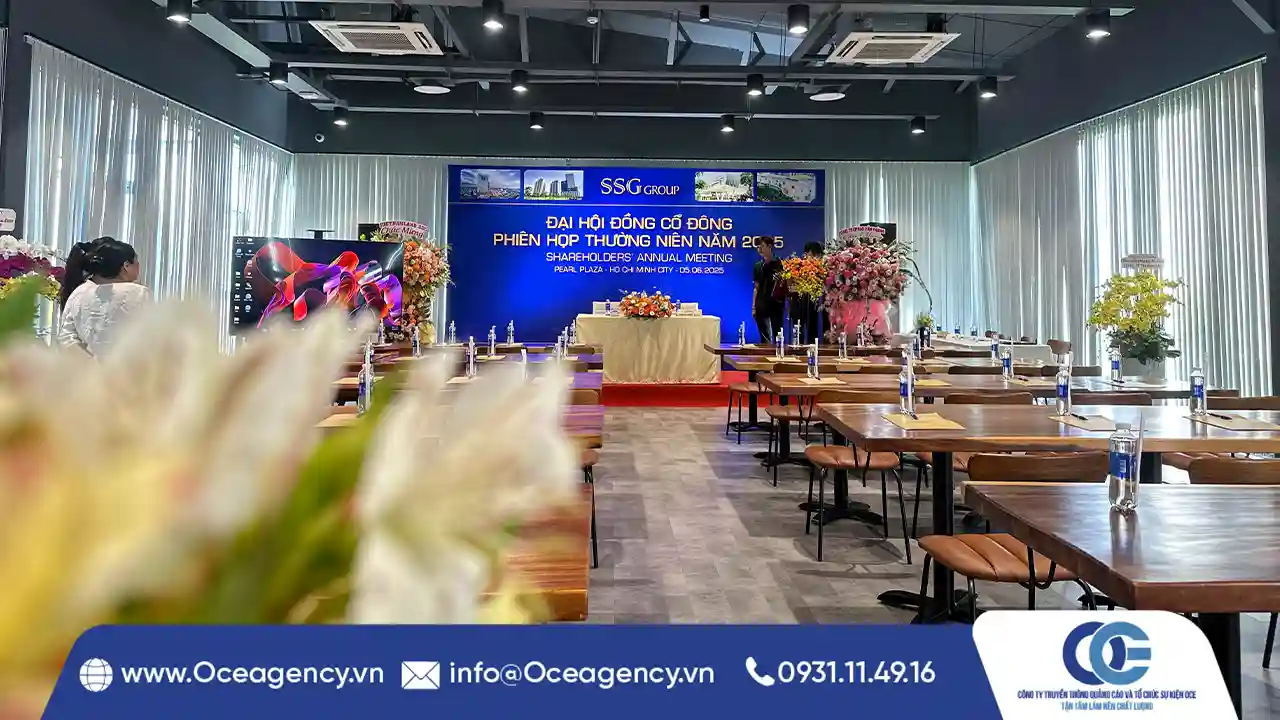 DỊCH VỤ CHO THUÊ THIẾT BỊ SỰ KIỆN ĐẠI HỘI CỔ ĐÔNG SSG GROUP