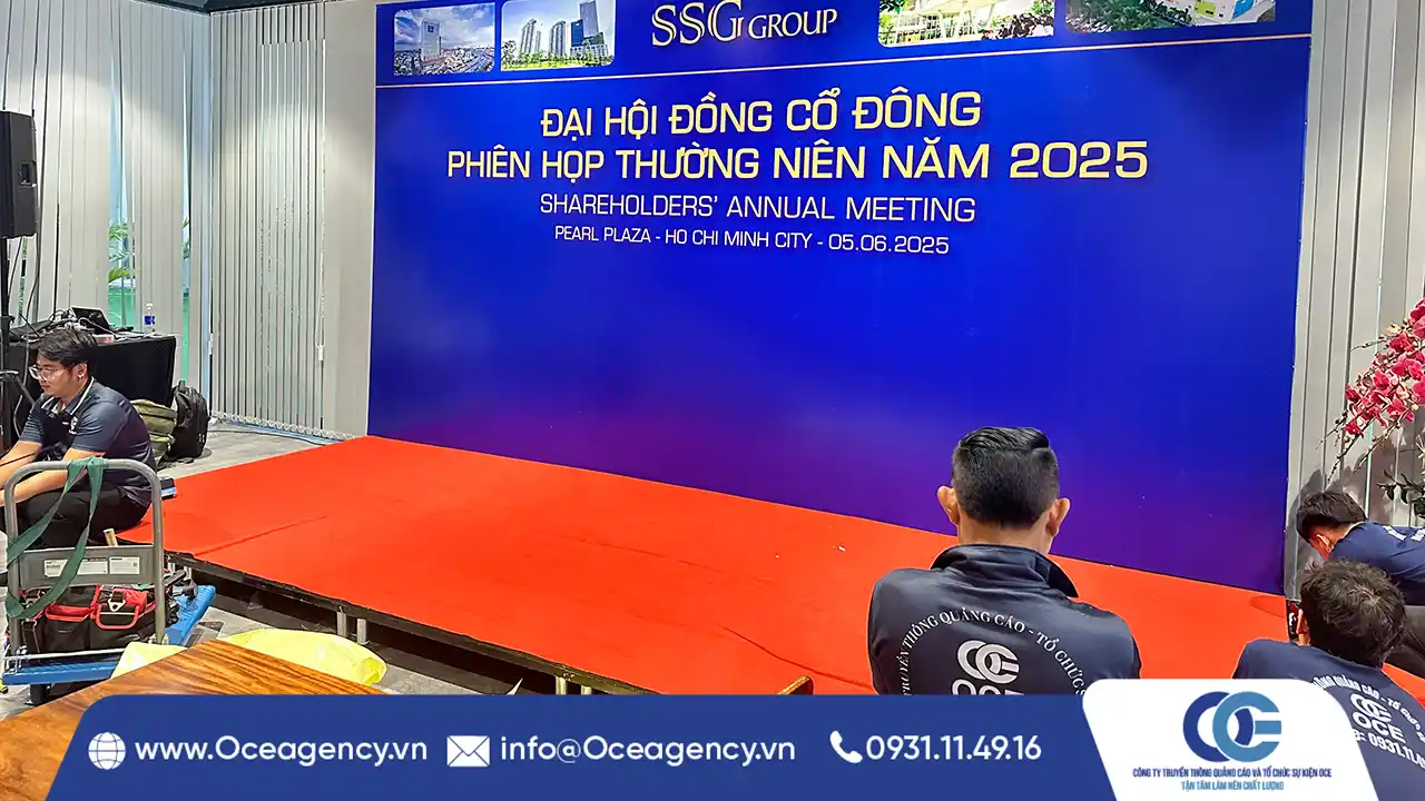 DỊCH VỤ CHO THUÊ THIẾT BỊ SỰ KIỆN ĐẠI HỘI CỔ ĐÔNG SSG GROUP